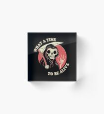 What A Time To Be Alive Acrylic Block