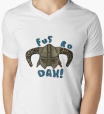Fus Ro Dah Men's V-Neck T-Shirt