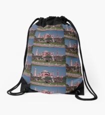 Blue Mosque Drawstring Bag