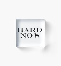 Hard No German Shepherd Acrylic Block