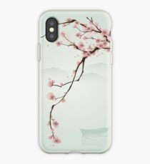Vinilo o funda para iPhone Whimsical Pink Cherry Blossom Tree