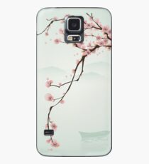 Wunderlicher rosa Kirschblüten-Baum Hülle & Klebefolie für Samsung Galaxy