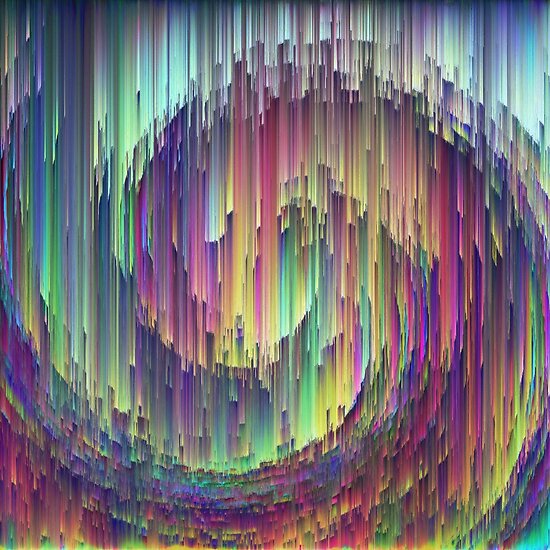 Abstract digital wave