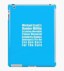 Michaels Scotts Dunder Mifflin Scranton Meredith Palmer Memorial Promi Tollwut Bewusstsein Pro-Am Fun Run Race für die Heilung iPad-Hülle & Klebefolie