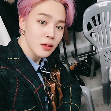 Pink BTS Jimin Allover Printed Backpack