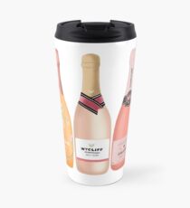 Rose Champagne Bottles Travel Mug