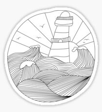 Crashing Waves Sticker