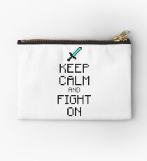 Keep calm and fight on (black) Studio Pouch