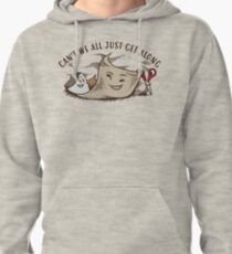 Cool Can't We All Just Get Along Art For Boys and Girls Pullover Hoodie
