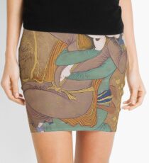 Two Lovers by Reza Abbasi (1630) Mini Skirt