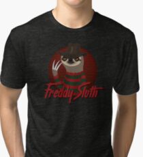 freddy perezoso - freddy sloth - parodia freddy krueger Tri-blend T-Shirt