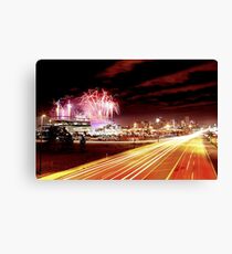 4th of July Downtown Denver Sports Authority Field Canvas Print