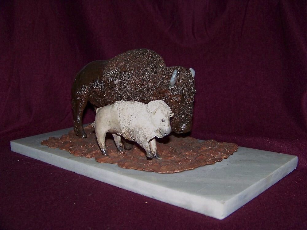 "Indian Legend (white Buffalo) sculpture" by tomtomsculpture Redbubble