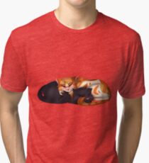 Camiseta de tejido mixto Hojas de acebo x hojas caídas