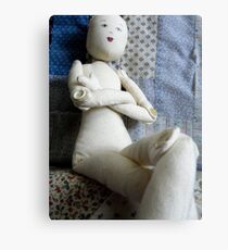 doll with no hair Metal Print