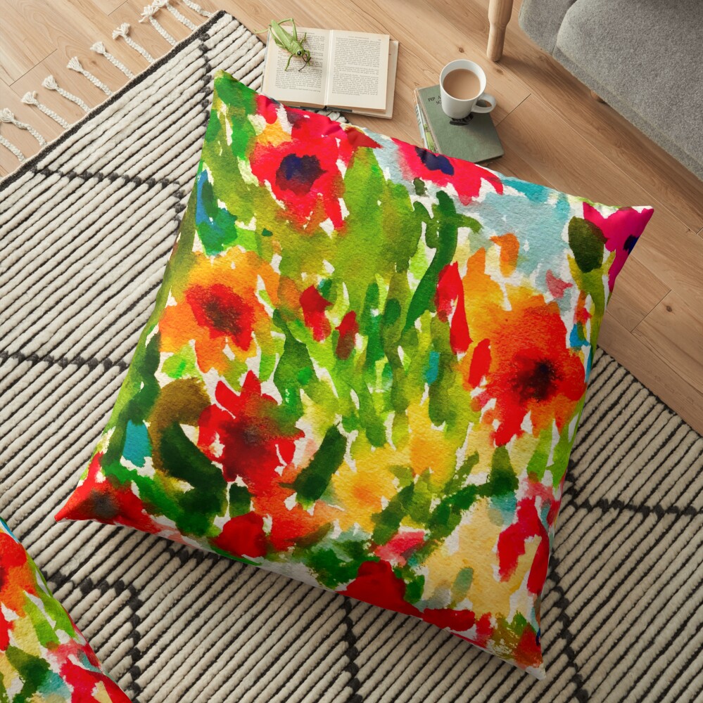 Flower Pop Floor Pillow
