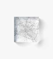 Ljubljana map poster print wall art, Slovenia gift printable, Home and Nursery, Modern map decor for office, Map Art, Map Gifts Acrylic Block