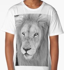 White Lion male portrait Long T-Shirt