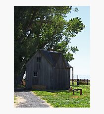 House at Sod House Ranch, Oregon Photographic Print