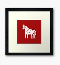 Dala-Pferd Gerahmtes Wandbild
