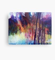 Lampi di luce nella forest Metal Print