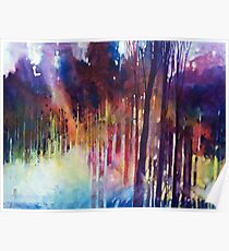 Wald von Lampi di luce Nella Poster