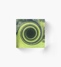 grüne Spirale Acrylic Block