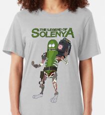 The Legend of Solenya - Pickle Rick Slim Fit T-Shirt