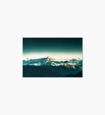 Mountains and Clouds Art Board Print