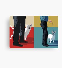 Bull terriers Canvas Print