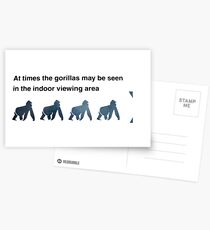 Zoo-Hinweis Postkarten