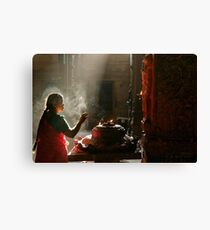 Praying. Madurai Canvas Print