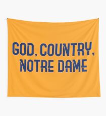 Gott, Land, Notre Dame Wandbehang