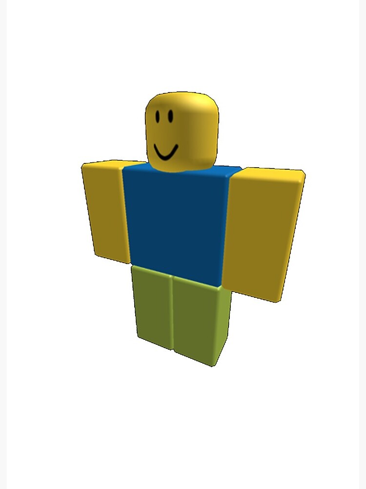 Roblox Default Character 2006 Version Art Board Print By Orkney123 - roblox character t posing