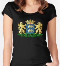 Friesland Coat of Arms, Netherlands Women's Fitted Scoop T-Shirt