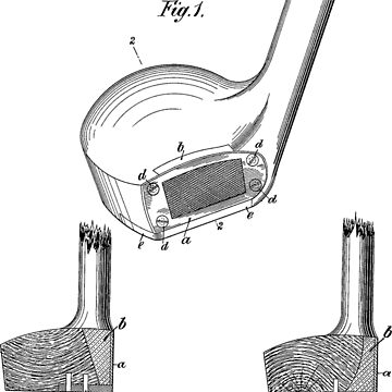 Golf Club Vintage Patent Hand Drawing Art Board Print for Sale by  TheYoungDesigns