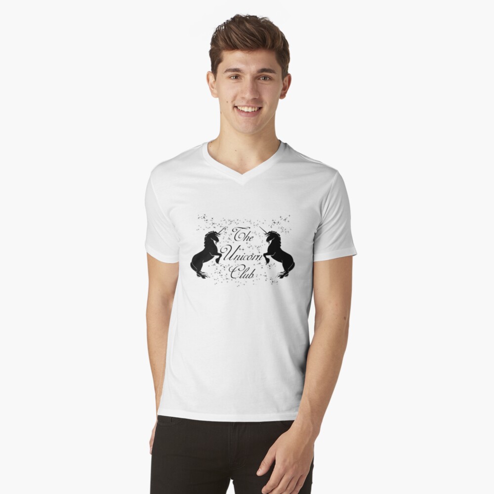 The Unicorn Club of Fantasical Magical Creatures V-Neck T-Shirt