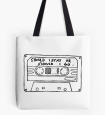 Sollte ich bleiben oder sollte ich Kassette gehen Tasche