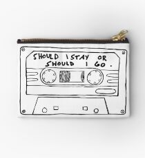Should I Stay or Should I Go Cassette Studio Pouch