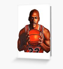 Michael Jordan Greeting Card