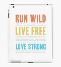 Run Wild Lebe frei. Liebe stark. (Reprise) iPad-Hülle & Klebefolie