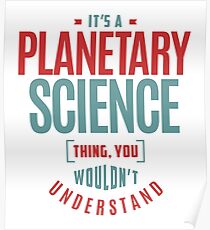 Planetarische Wissenschaft Poster