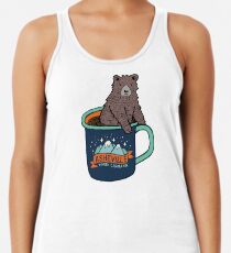 Asheville Bear Cup Racerback Tank Top