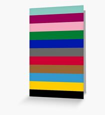 Colours of The London Underground Greeting Card