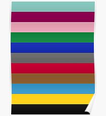 Colours of The London Underground Poster