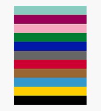 Colours of The London Underground Photographic Print