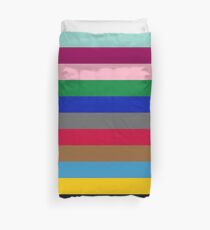 Colours of The London Underground Duvet Cover