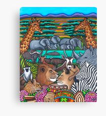 Colours of Africa Canvas Print