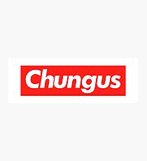 Big Chungus Rabbit Supreme Embleme Meme Text Art Photographic Print