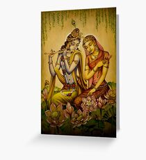 The nectar of Krishnas flute Greeting Card